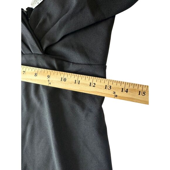 Nookie Athena Bodycon Evening Glam Halter Midi Dress Black NWT Medium - Picture 6 of 9